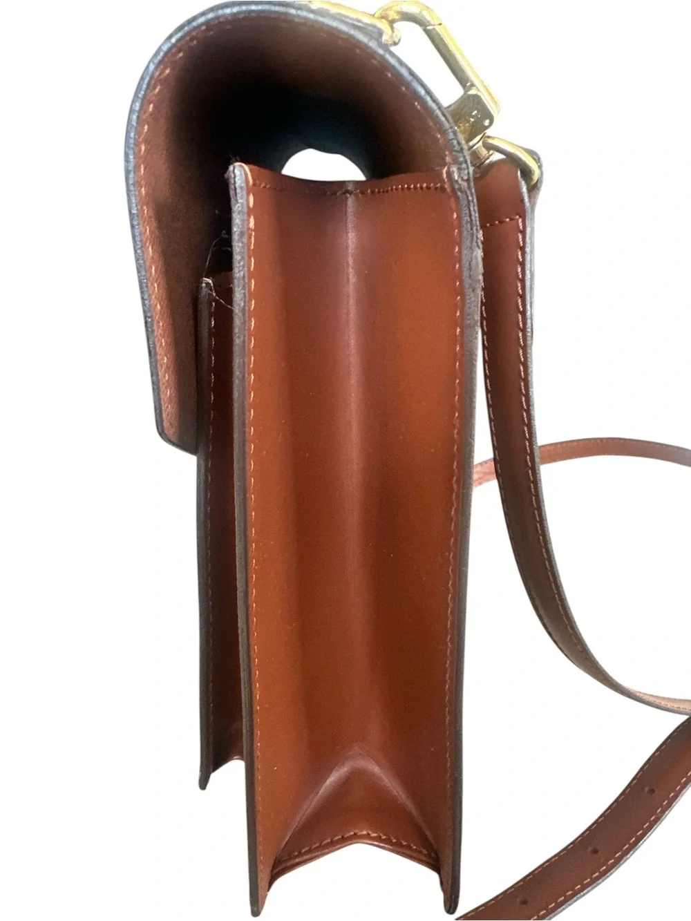 Louis Vuitton Monogram Canvas Brown & Gold Top Handle Satchel